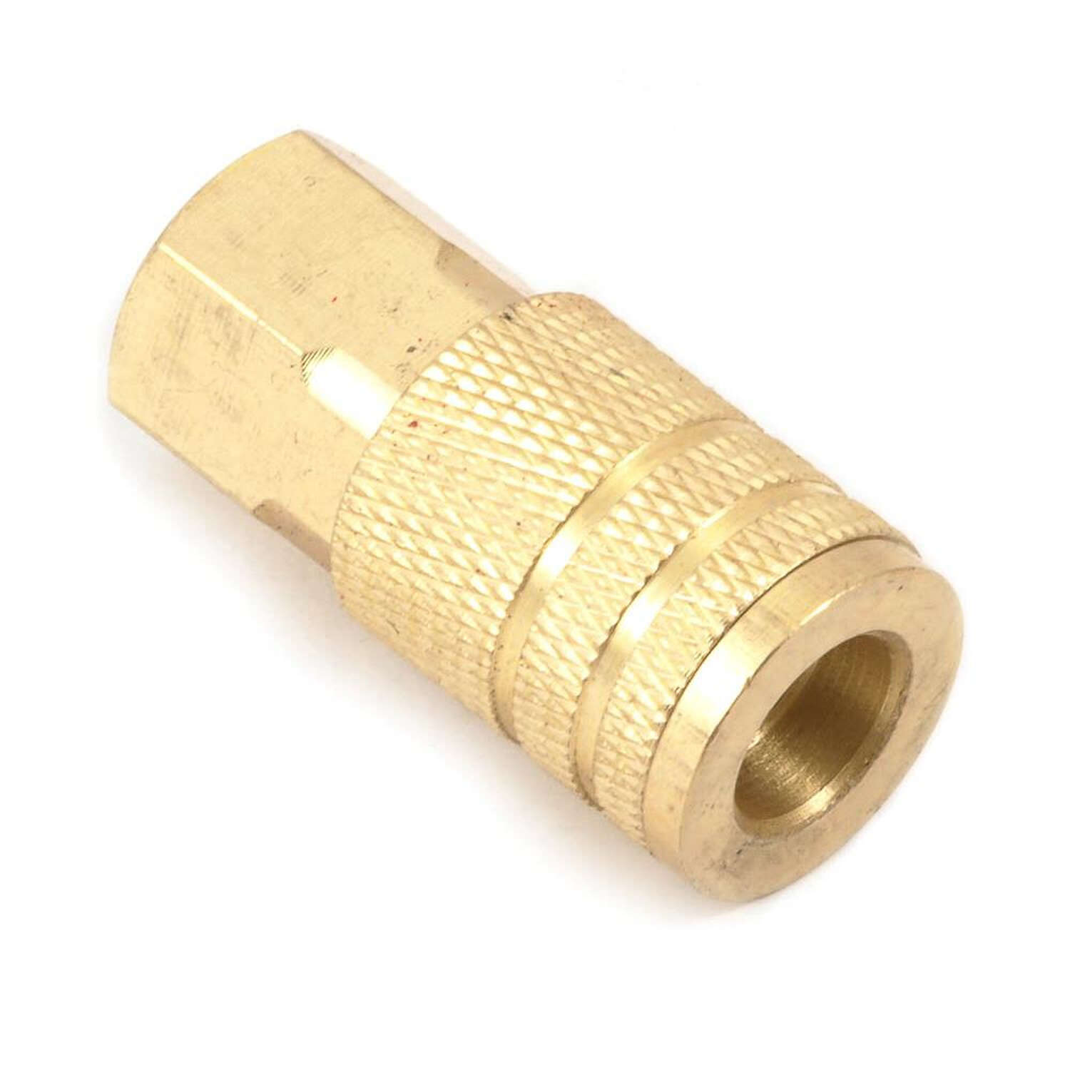 Forney Brass Air Coupler 1/4 in. Female X 1/4 in. 1 pc