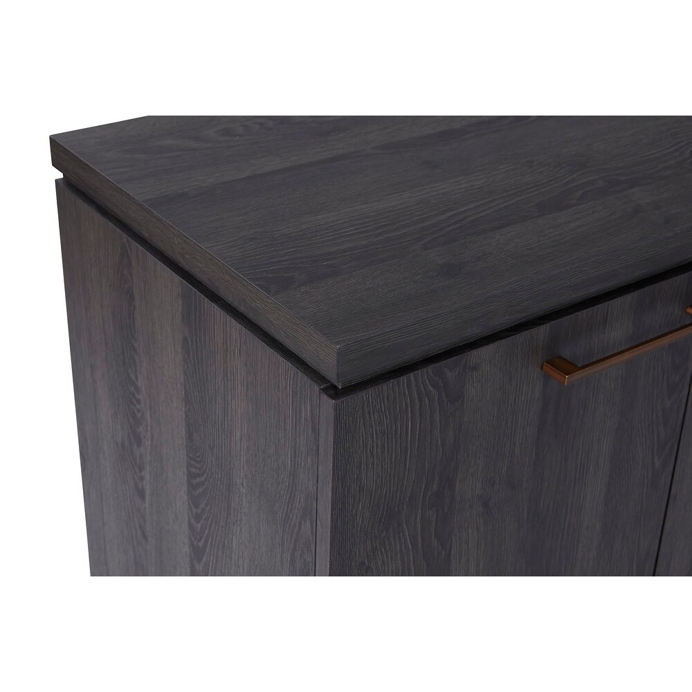 Rye Studio Luciana Grey   Copper Sideboard