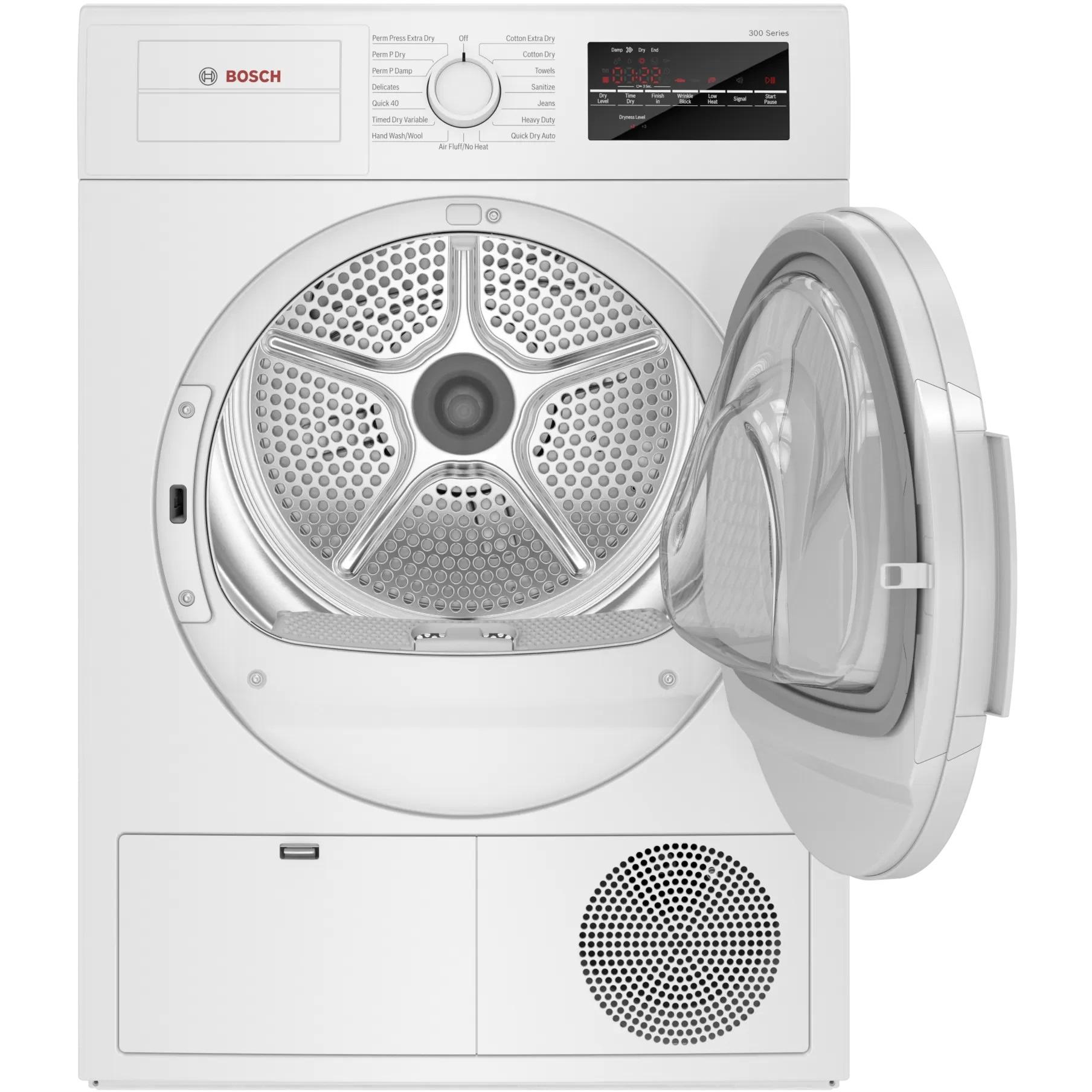 Bosch Electric Dryer with Sanitize Cycle WTG86403UC