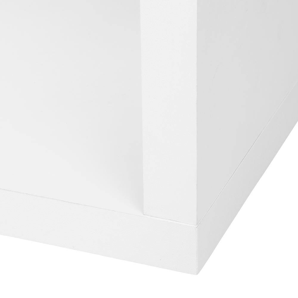 ClosetMaid 82 in. H x 30 in. W x 14 in. D White Wood 6-Cube Storage Organizer 13505