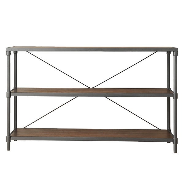 Harrison Industrial Rustic Pipe Frame TV Stand Console Table by iNSPIRE Q Classic