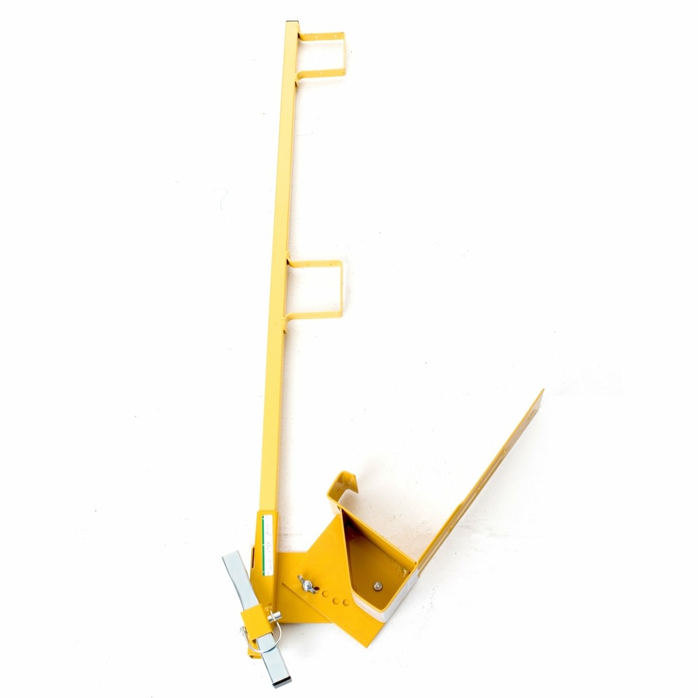 Steep Pitch Guardrail System Bracket and Post ;