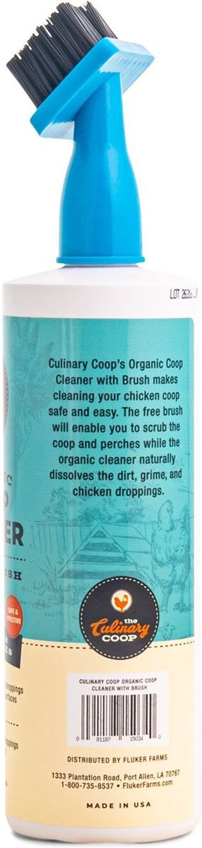 Culinary Coop Organic Chicken Cleaner with Brush， 16-oz bottle