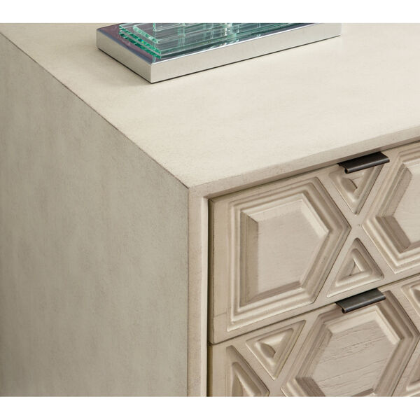 Riley Cream 38-Inch Three Drawer Console