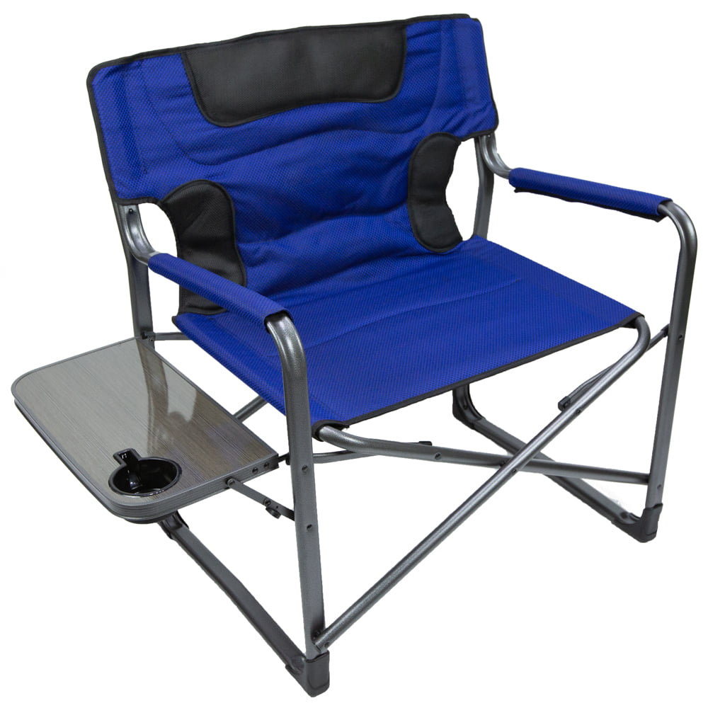 Ozark Trail Camping Director Chair XXL, Blue, Adult