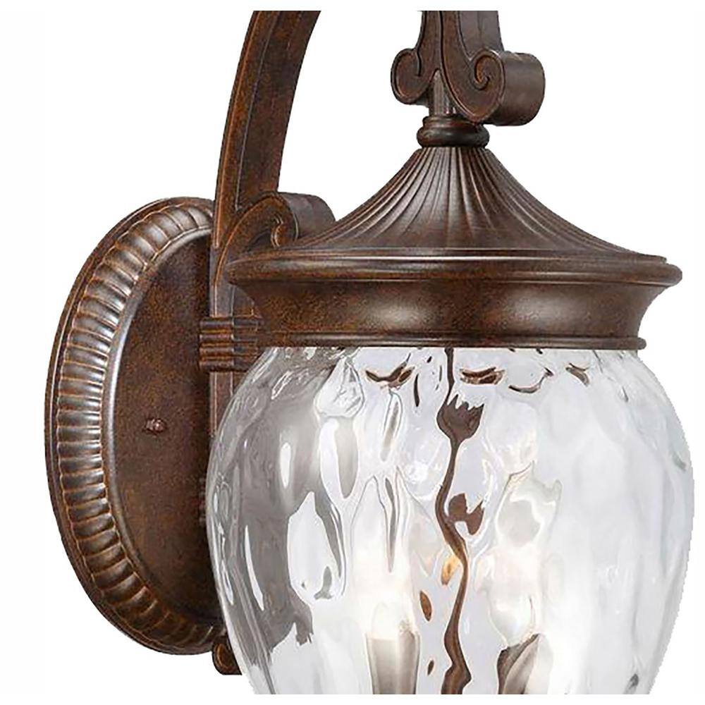 Home Decorators Collection 1-Light Prairie Bronze Outdoor Wall Lantern Sconce 23109