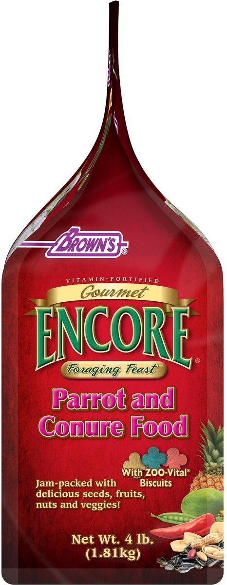 Brown's Encore Gourmet Foraging Feast Parrot and Conure Food