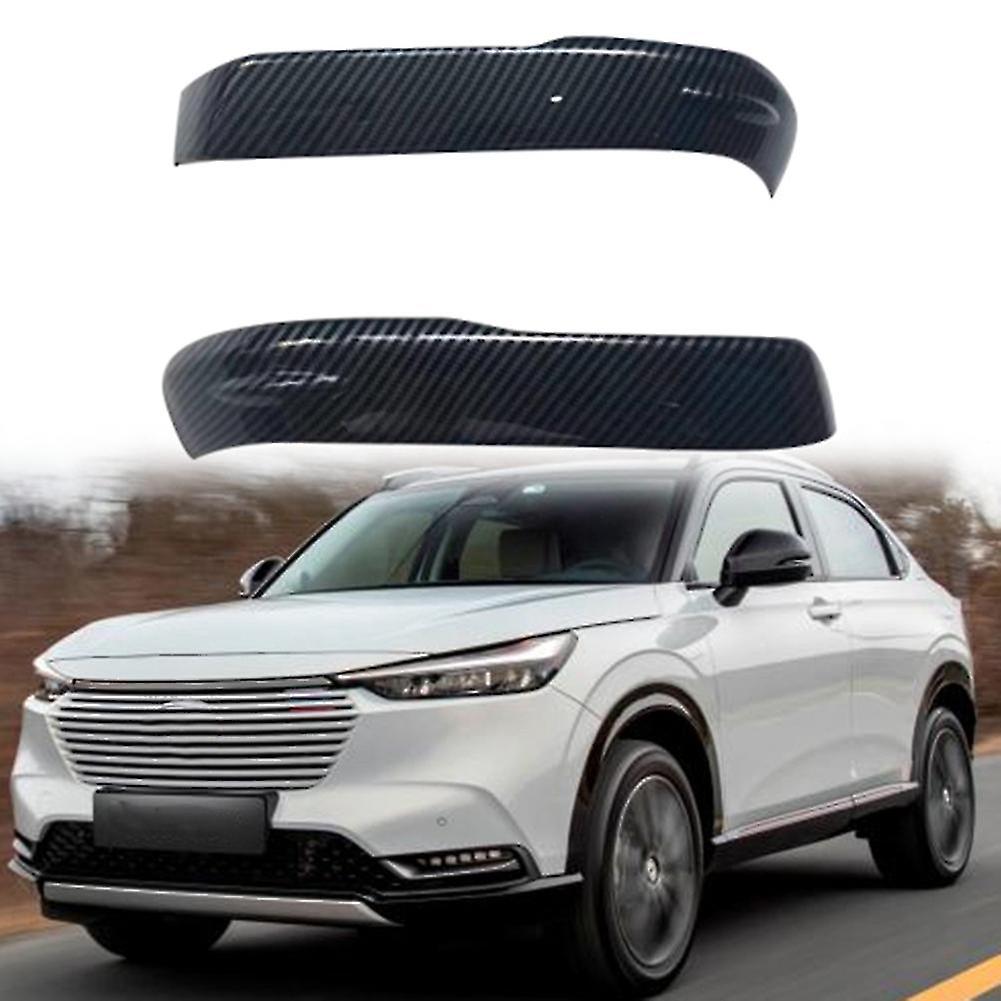 1pair Abs Carbon Fiber Side Rearview Mirror Strip Cover Trims Sticker For -v Xrv Xr-v 2022 2023