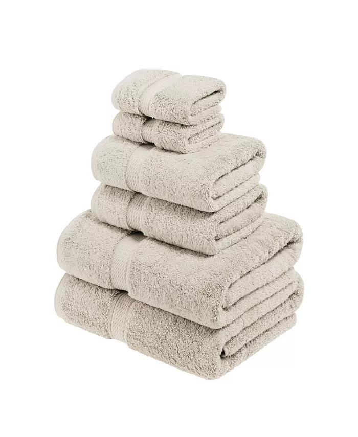 Superior Highly Absorbent Egyptian Cotton Ultra Plush Solid Bath Towel Set Collection