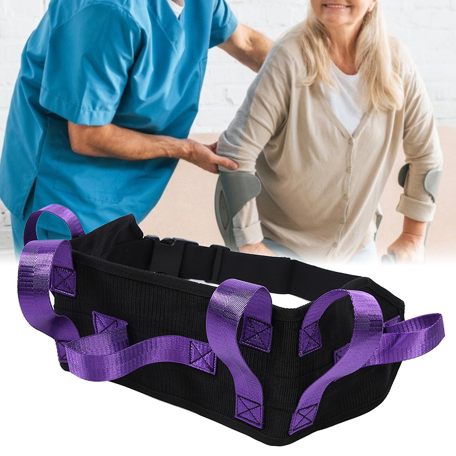 Elderly Waist Traction Belt Patient Walking Moving Transfer Nursing Safety Assist Beltpurple