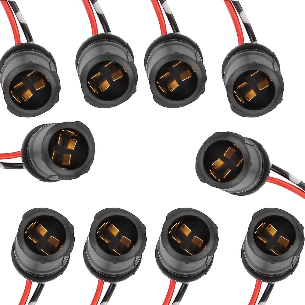 10pcs/set Soft Male Light Bulb Connector Socket Holder For Car Bikes