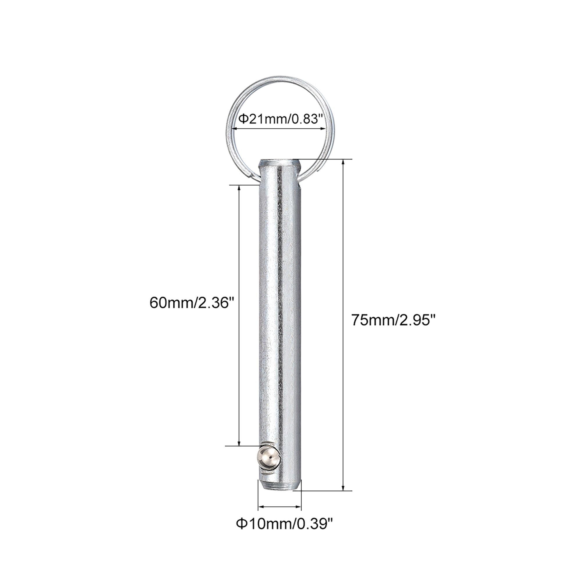 Quick Release Pin 10mmX75mm Marine Hardware for Boat Bimini Top Deck Hinge 2pcs