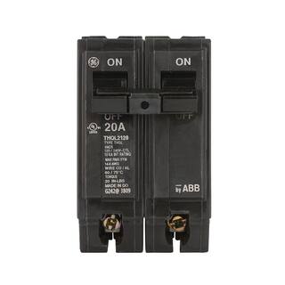 GE Q-Line 20 Amp 2 in. Double-Pole Circuit Breaker THQL2120