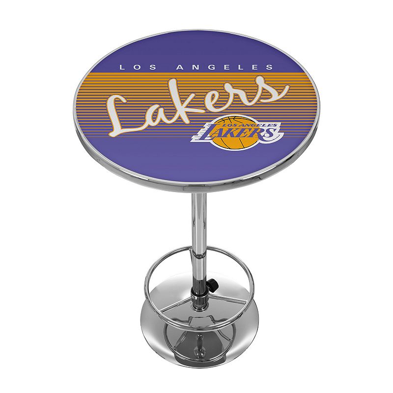 Los Angeles Lakers Hardwood Classics Chrome Pub Table