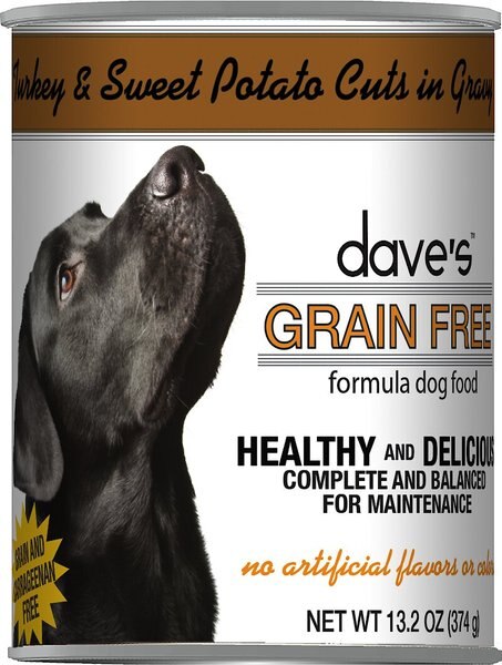 Dave's Pet Food Grain-Free Turkey and Sweet Potato Cuts in Gravy Canned Dog Food