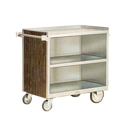 Lakeside 844 - Enclosed Stainless Steel/Laminate Bussing Cart， 39-5/16