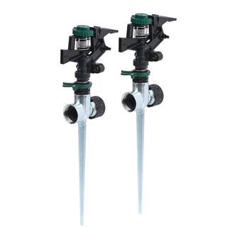 Melnor Pulsator Sprinkler with Zinc 2-Way Spikes (2-Pack) 308-593