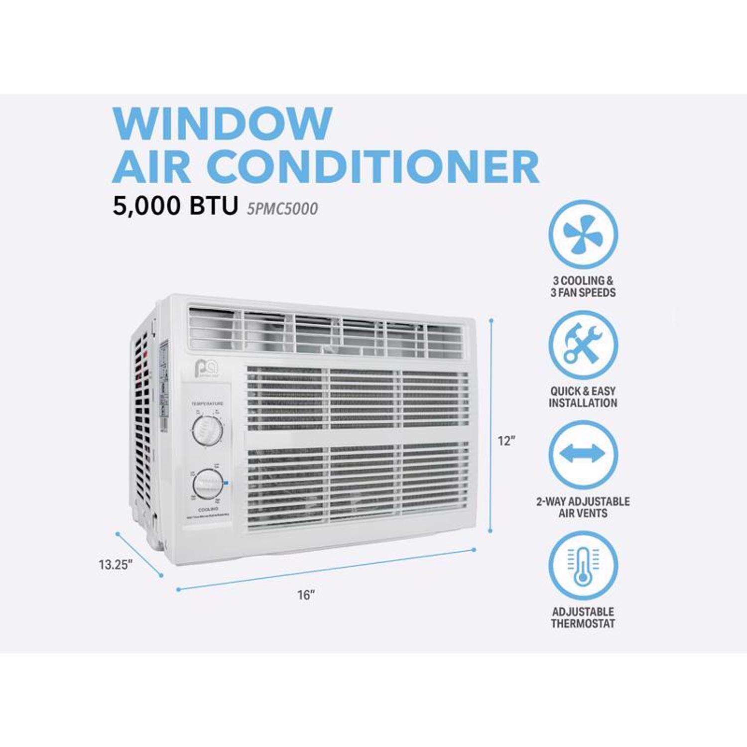 Perfect Aire 5000 BTU Window Air Conditioner