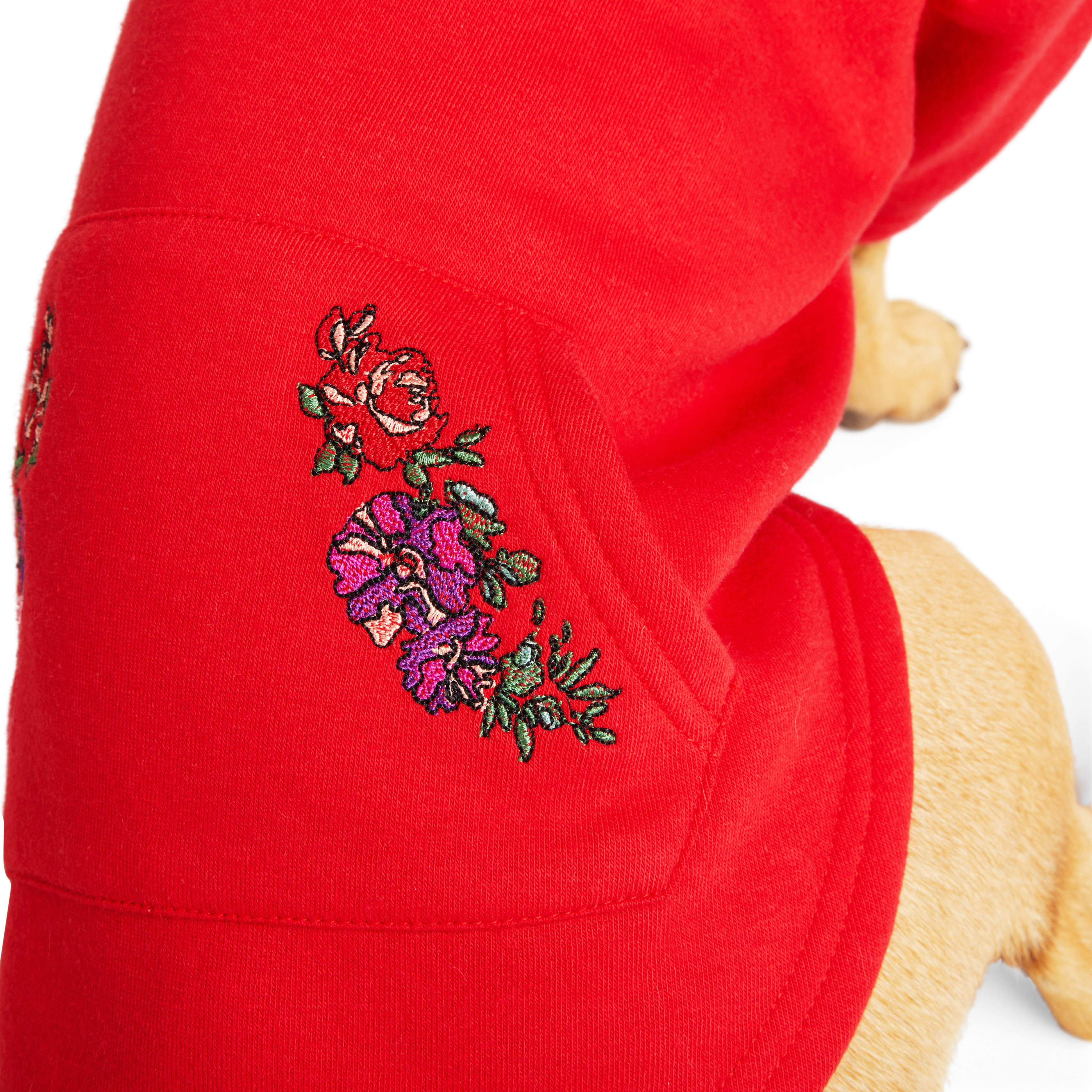 YOULY Rose Dog Hoodie， XX-Small