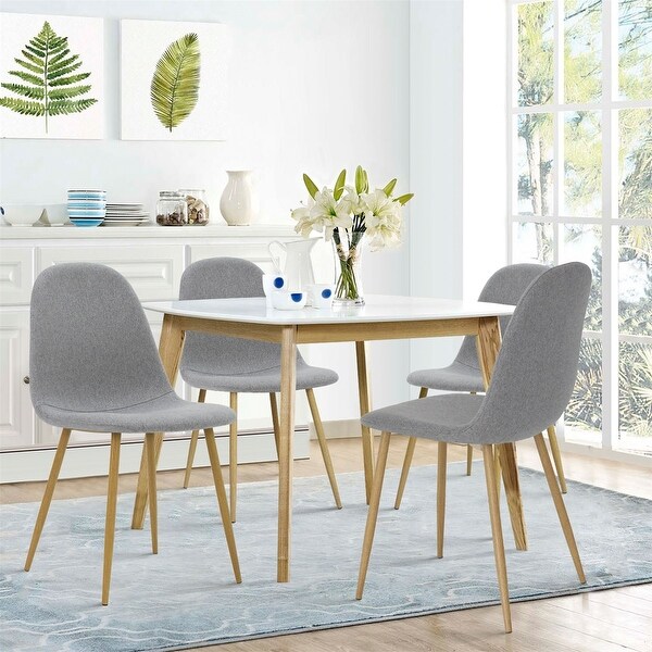 Modern Dining Chair set of 4 Line Kitchen Chairs