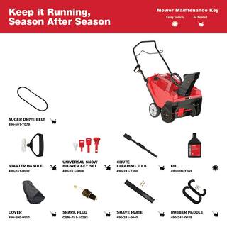 Troy-Bilt Squall 21 in. 123 cc Single-Stage Gas Snow Blower with E-Z Chute Control Squall 123R