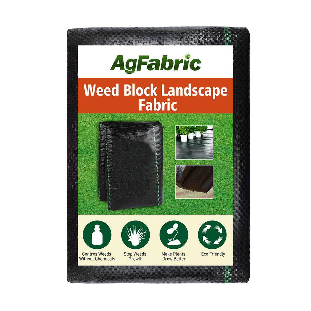 Agfabric 3.2 oz. 5 ft. x 10 ft. Premium Underlayment Fabric Eco-Friendly Weed Barrier for Vegetable Garden Landscape GC320510RI