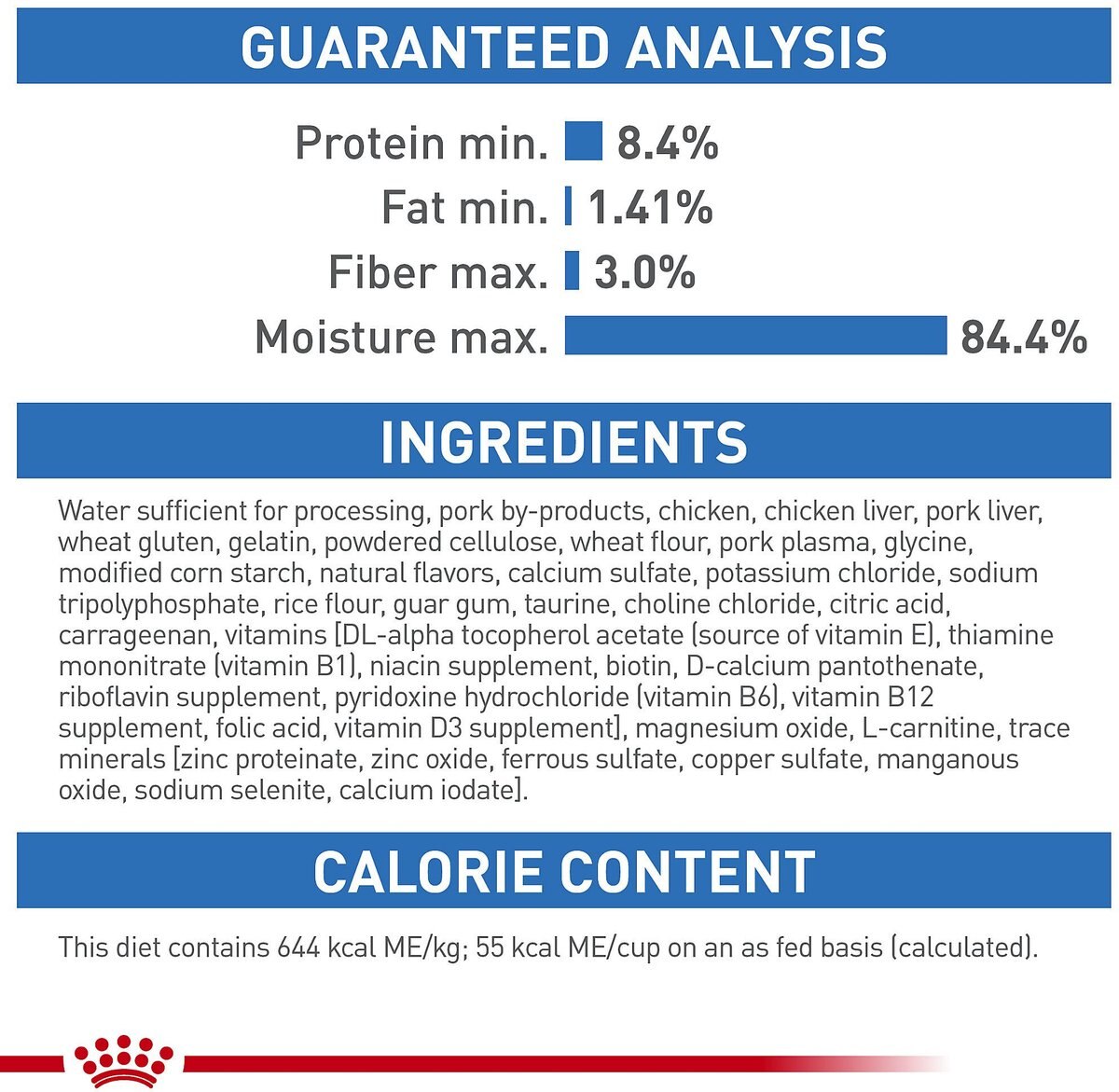 Royal Canin Feline Care Nutrition Weight Care Adult Thin Slices in Gravy Canned Cat Food， 3-oz， case of 24