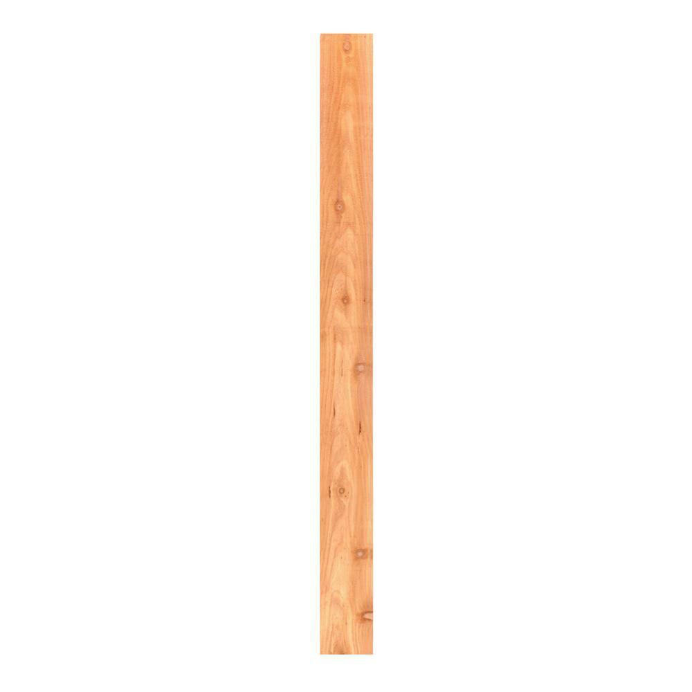 Outdoor Essentials 58 in. x 3-12 in. x 3-12 ft. Western Red Cedar Flat Top Fence Picket (27-Pack) 239671