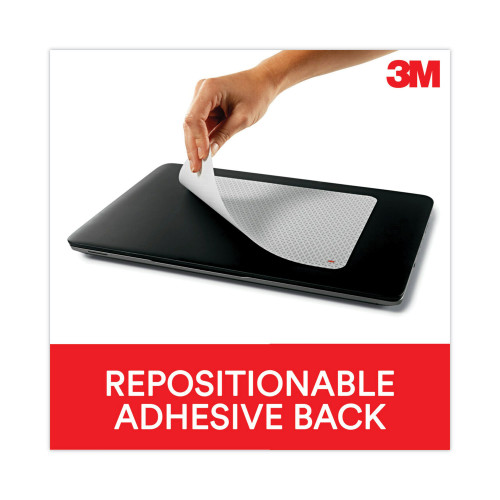 3M Precise Mouse Pad with Nonskid Repositionable Adhesive Back， 8.5 x 7， Bitmap Design (MP200PS)