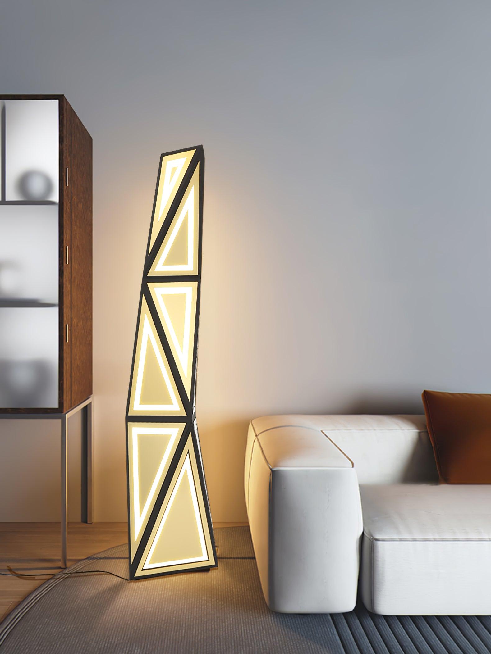 Tapered Cube Floor Lamp