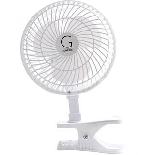 GENESIS 6 in. Convertible Table-Top and Clip Fan in White A1CLIPFANWHITE