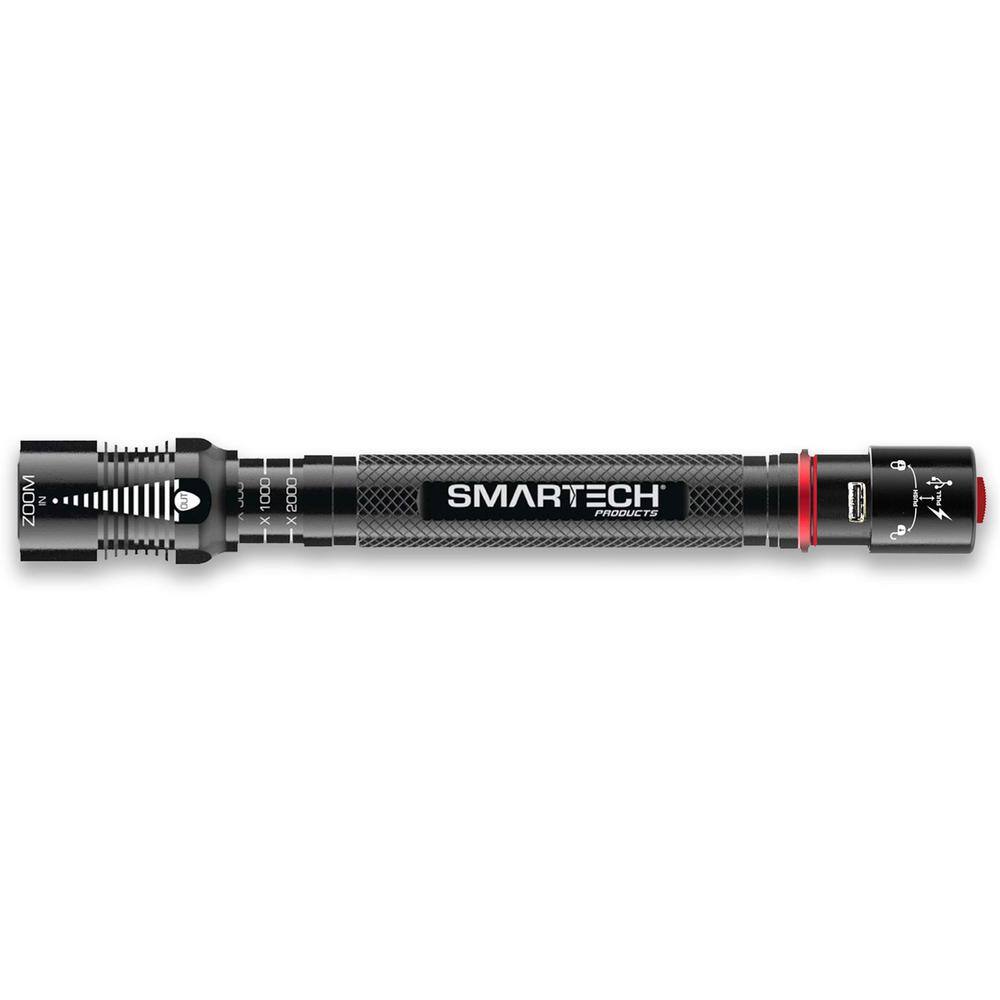 Smartech Products 2000 Lumen Dual Powered Rechargeable LED Flashlight and 9000 mAh Power Bank HSR-2000