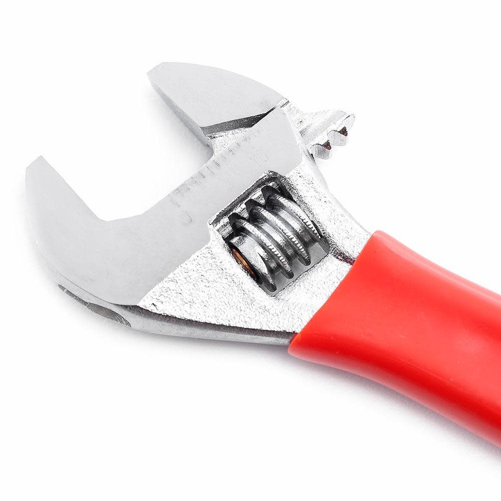 Adjustable Wrench， 4 In. Chrome Finish， Cushion Grip