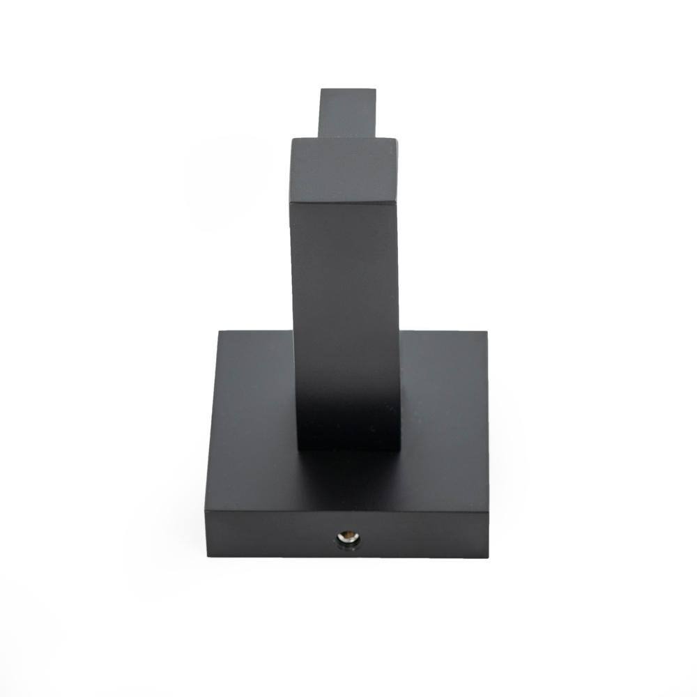 Italia Trieste Single Robe Hook in Matte Black TR6304