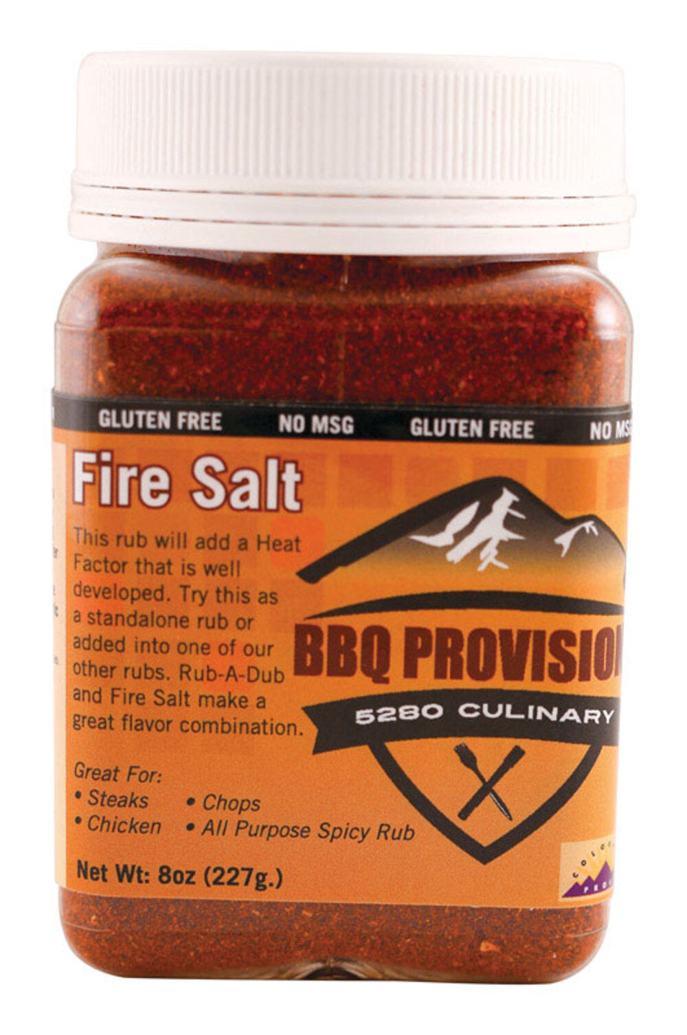 BBQ RUB FIRE SALT 8OZ