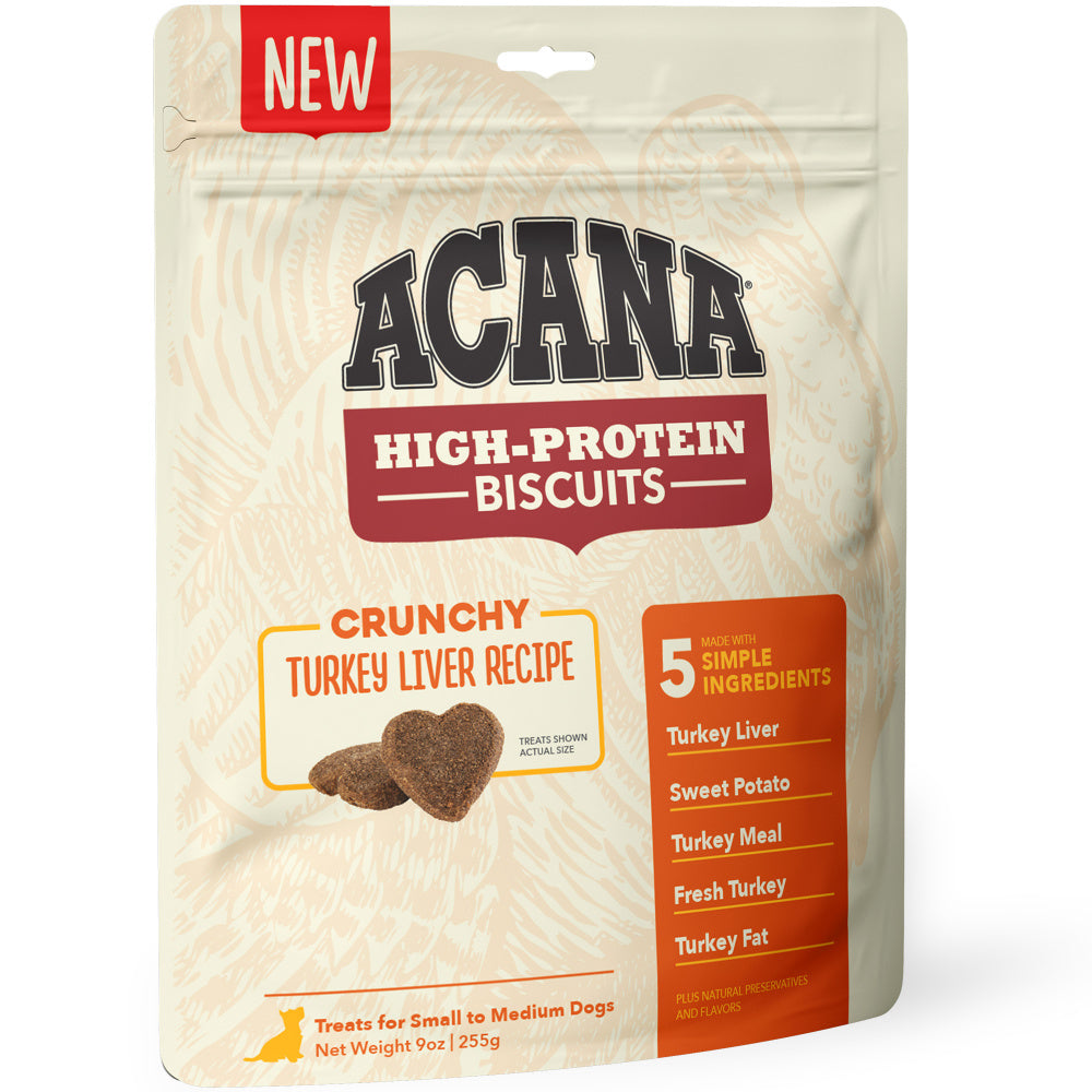 ACANA Crunchy Biscuits High-Protein Turkey Liver Recipe Dog Treats andndash; Pet Empire and Supplies