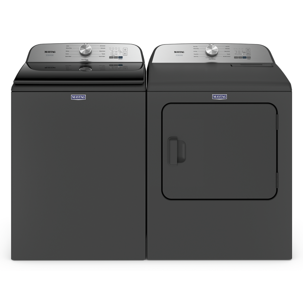 Maytag Pet Pro Laundry Pair with Electric Dryer 6500 Series MVW6500MBK