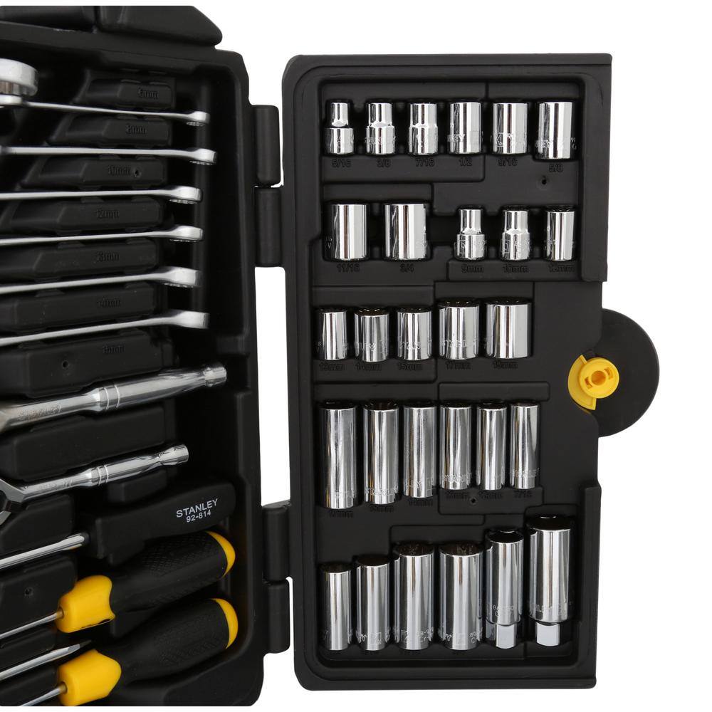 Stanley 14 in.  38 in. Drive SAE Mechanics Tool Set (150-Piece) 97-543