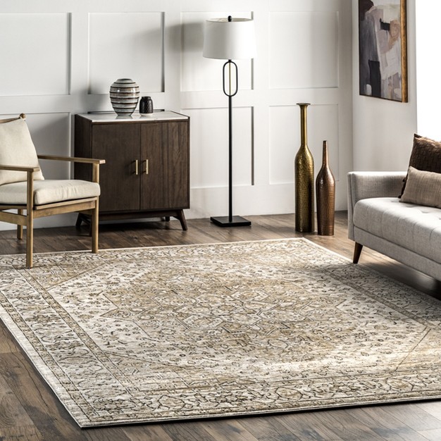 Nuloom Stevie Traditional Medallion Area Rug