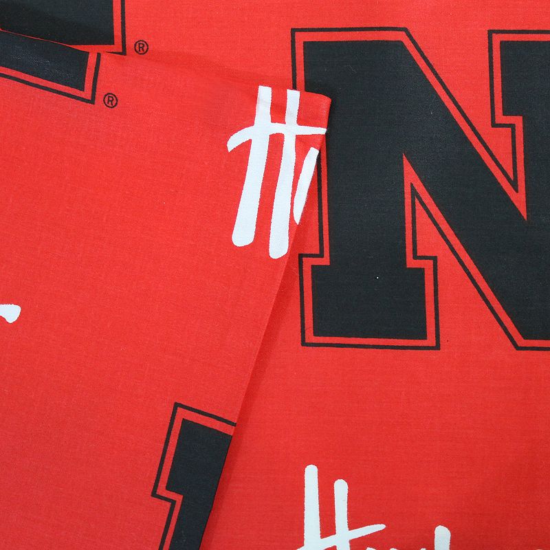 Nebraska Cornhuskers Printed Sheet Set - King