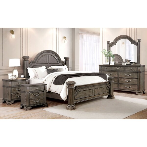 Stroh Traditional 5-Piece Bedroom Set with USB by Furniture of America - - 37051271