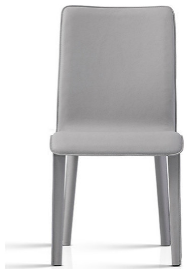 Perugia Top Grain Leather Side Chair   Contemporary   Dining Chairs   by Maria Yee Inc  Houzz