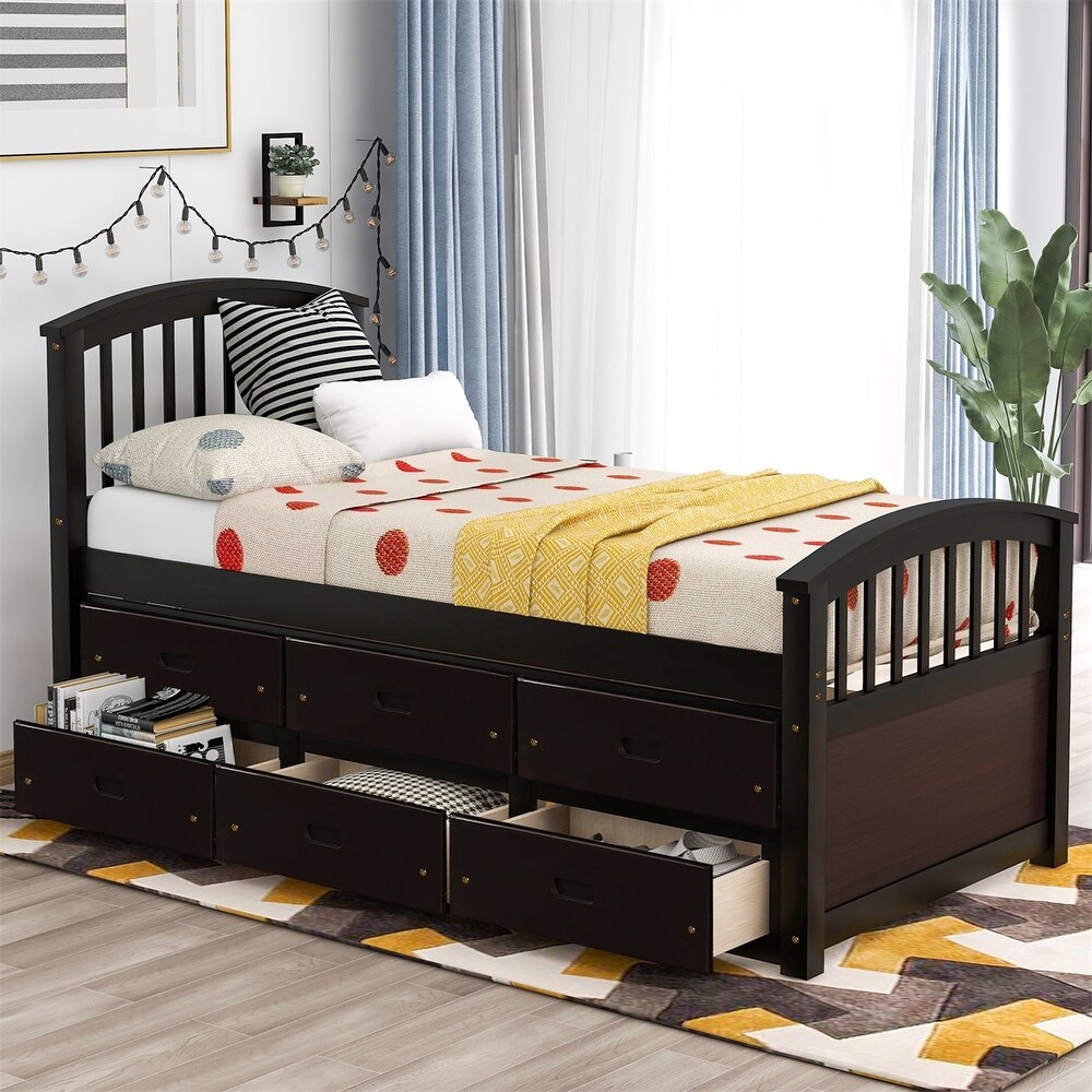 Taylor   Olive Freesia Twin size Storage Bed