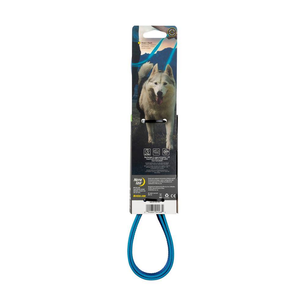 Nite Ize NiteDog Rechargeable LED Leash - BlueBlue LED NDLR-03-R3