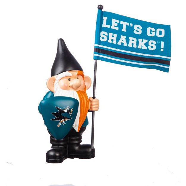 Evergreen San Jose Sharks Flag Holder Gnome