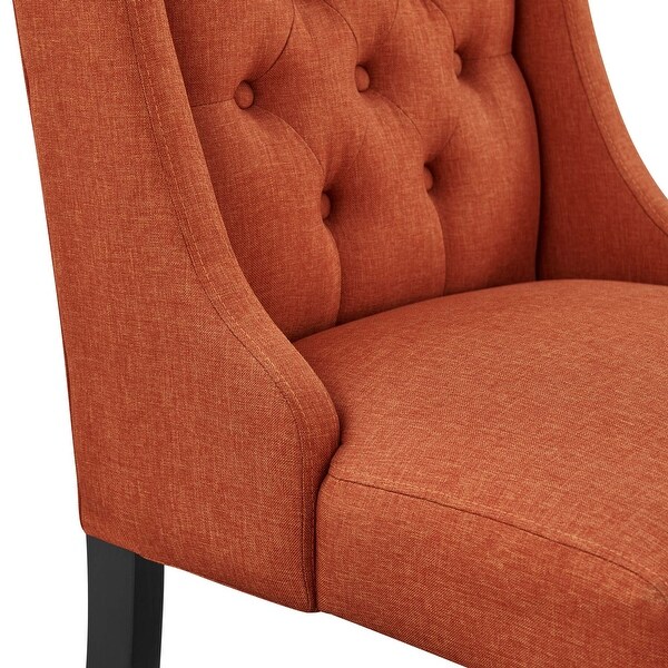 Baronet Button Tufted Fabric Dining Chair