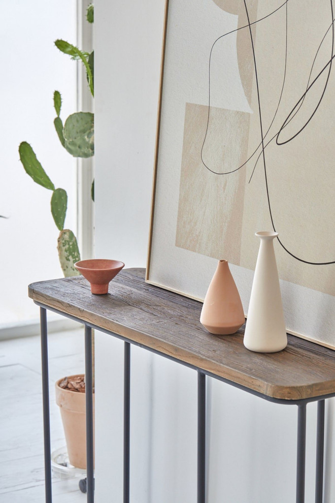 Preston Console  Brown   Industrial   Console Tables   by LH Imports  Houzz