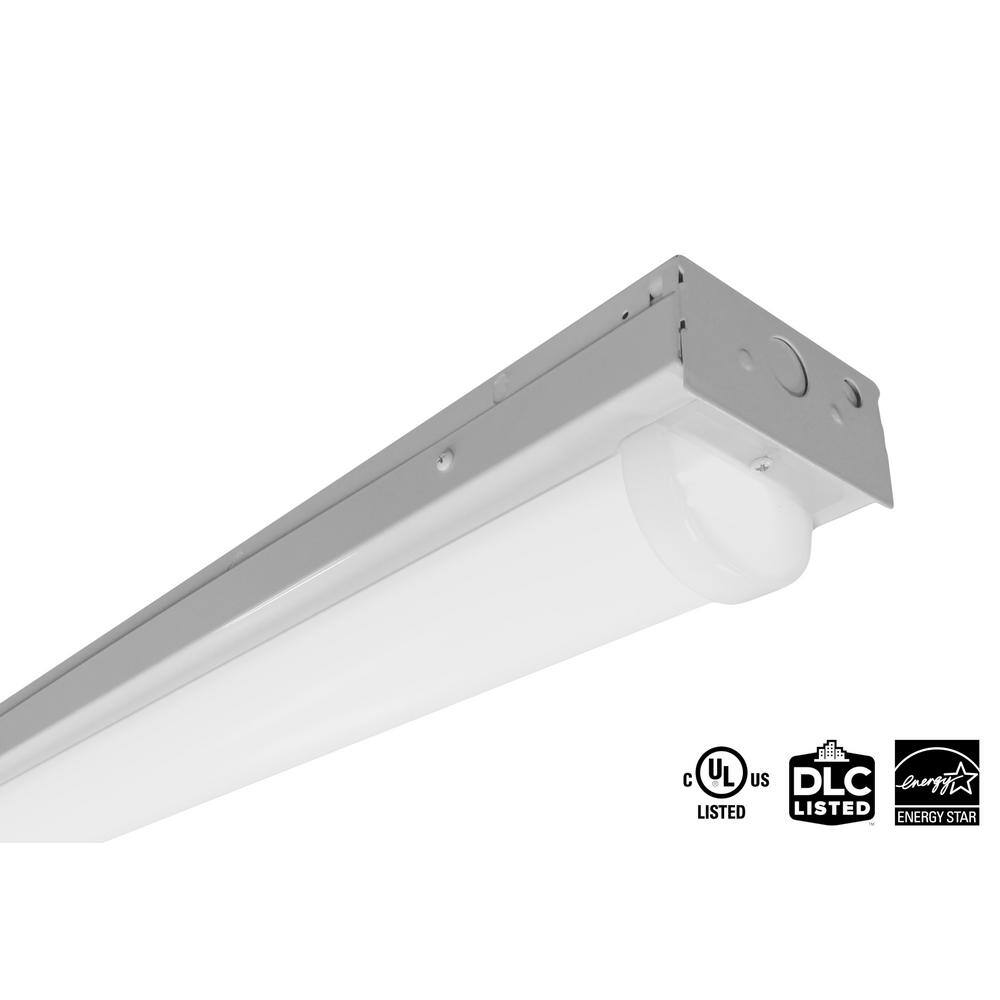 NICOR LS1- 4 ft. 225-Watt White Integrated LED Linear Strip Light in 3000K LS1-10S-UNV-30