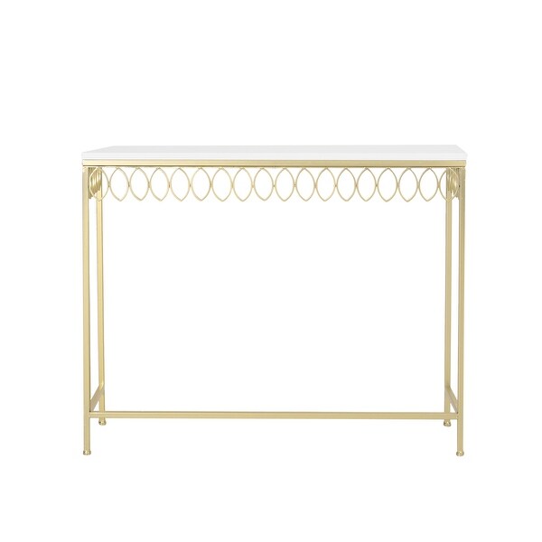 Breu Console Table with Petal Accents by Christopher Knight Home