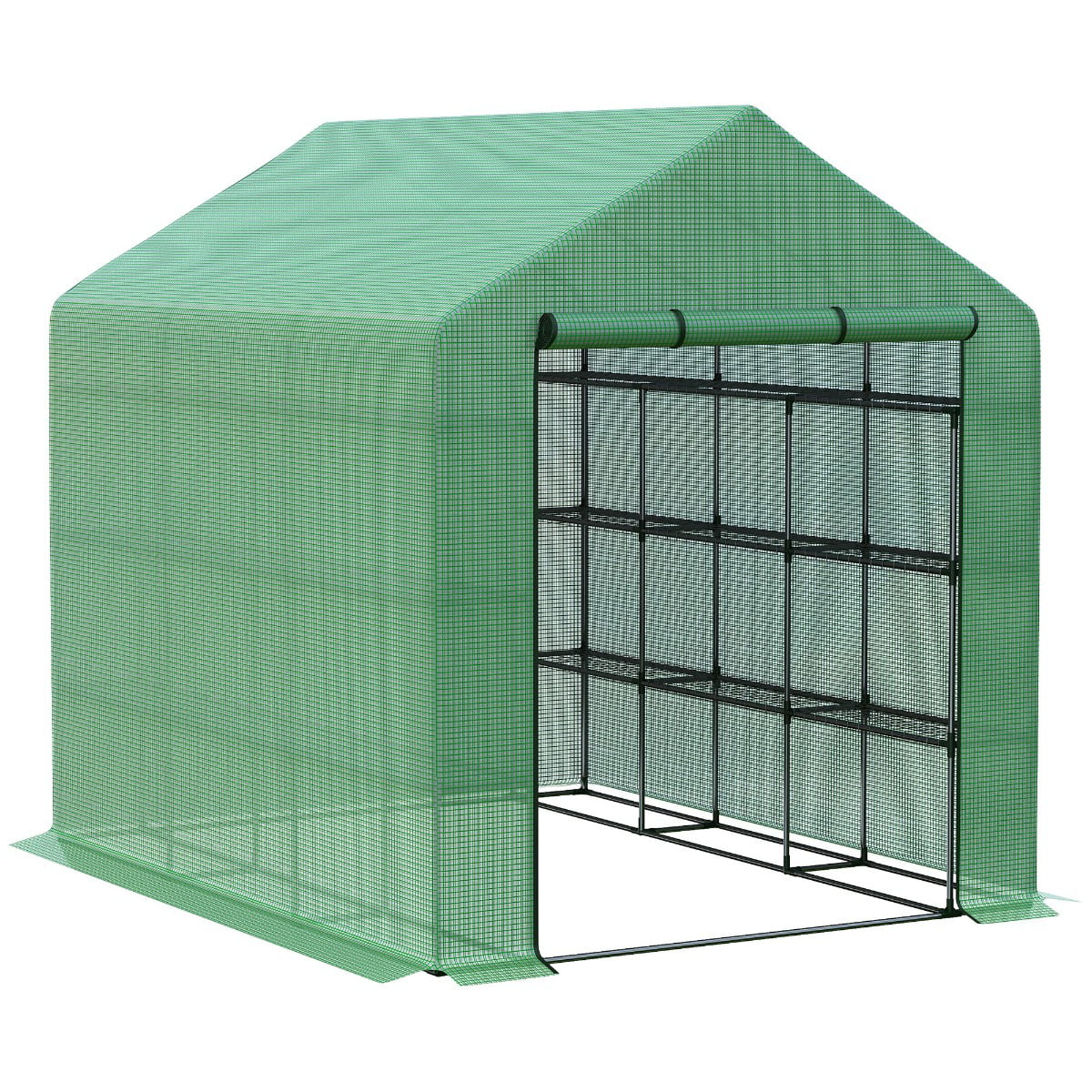 Portable Greenhouse Walk In Green House Outdoor Year Around Plant Gardening